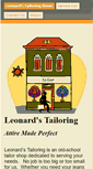 Mobile Screenshot of leonardstailoring.com