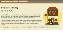 Tablet Screenshot of leonardstailoring.com